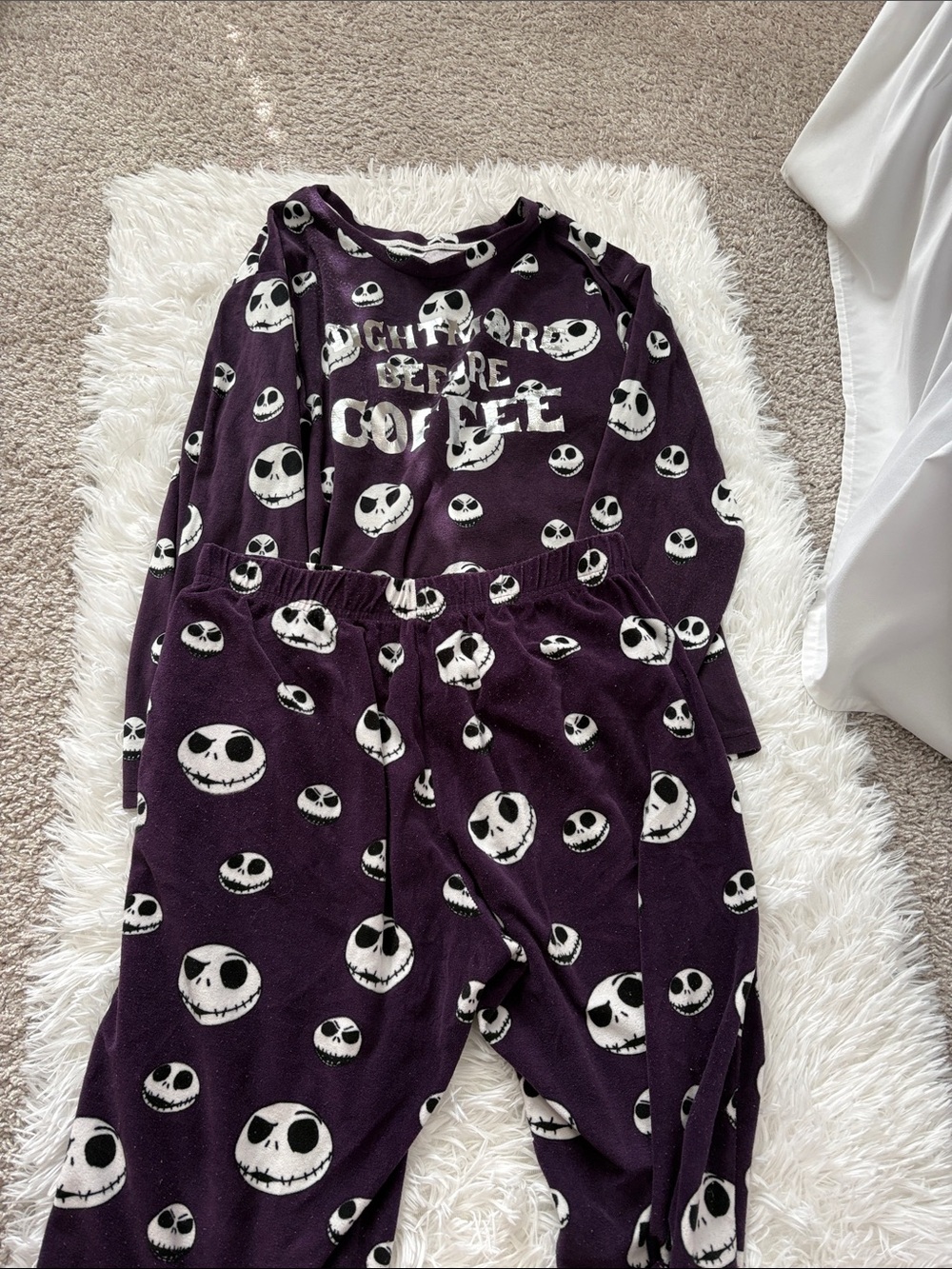 Disney Purple Jack Skellington Sleepwear Top